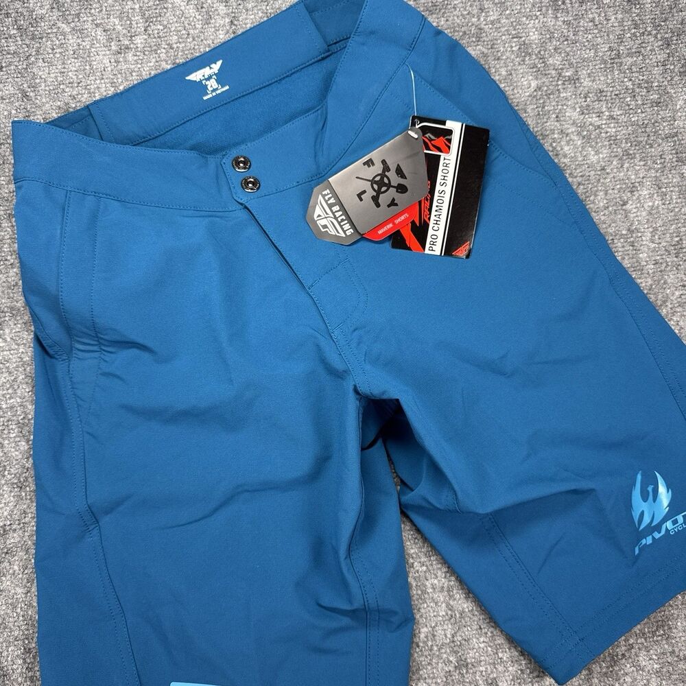 NWT Mens Fly Racing Pivot Maverik Mountain Bike Shorts - Navy Size 28